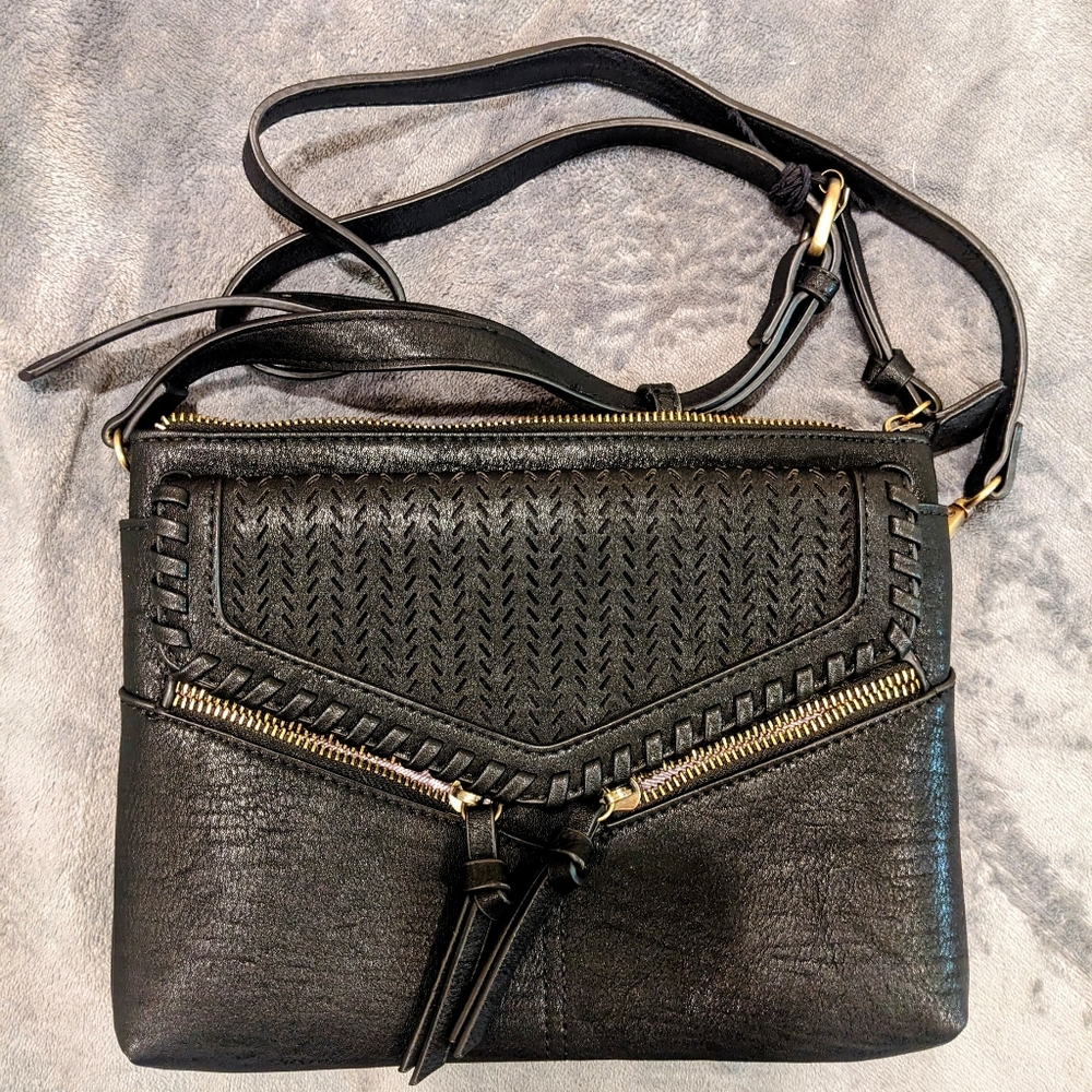 Paula perforated crossbody bag